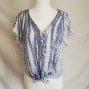 SIM & SAM button down blouse, size Large